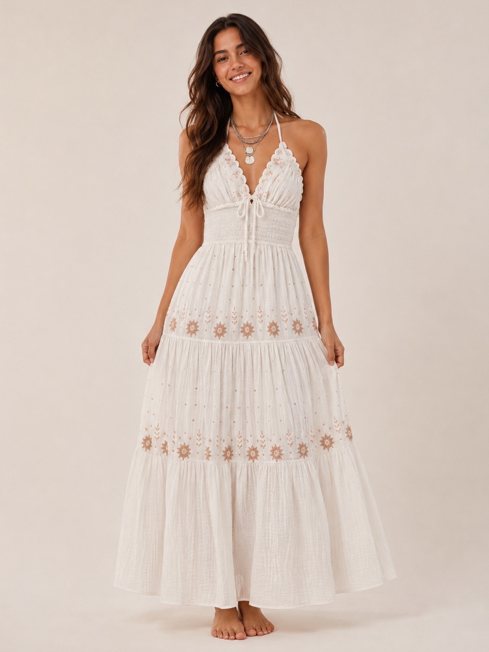 FREE PEOPLE Real Love Embroidered Maxi Dress - Picture 2 of 11